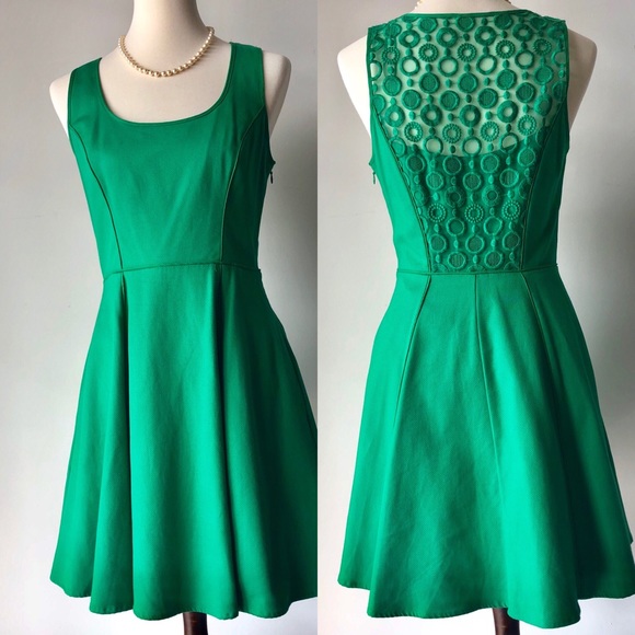 Jessica Simpson Dresses & Skirts - Jessica Simpson Fit and Flare Green Dress Size 8